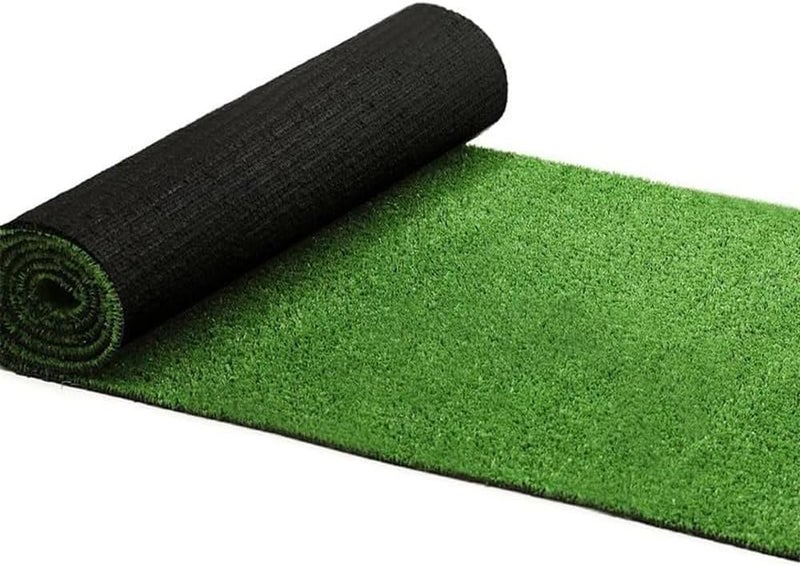 Backontro Store Realistic Artificial Grass Turf 2x8ft, Fake Grass Rug for Outdoor/Indoor Lawn, Pet-Friendly Synthetic Turf Grass with Drainage Backing, 0.4inch Pile Height, Backyard Patio Garden Balcony Rug - Image 1